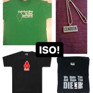 ISO RARE FALL OUT BOY/CLANDESTINE INDUSTRIES MERCH
